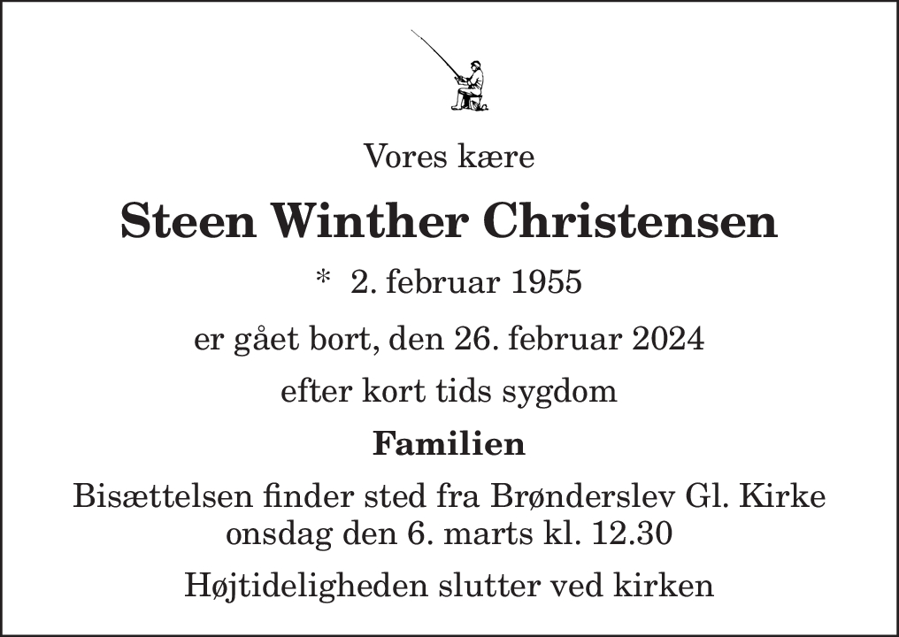 Dødsannonce for Steen Winther Christensen Nordjyske dk