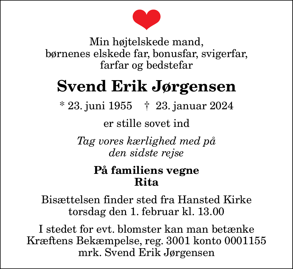 Dødsannonce for Svend Erik Jørgensen Nordjyske dk