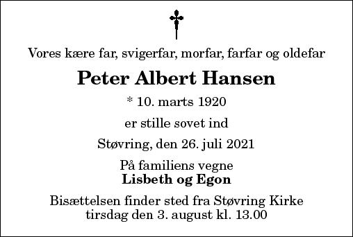 Peter Albert Hansen