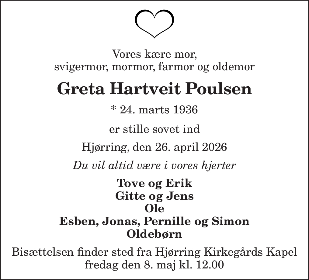 Greta Hartveit Poulsen