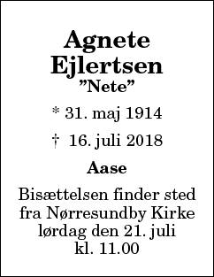 Agnete Ejlertsen