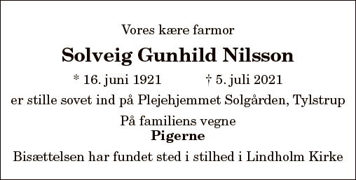 Solveig Gunhild Nilsson