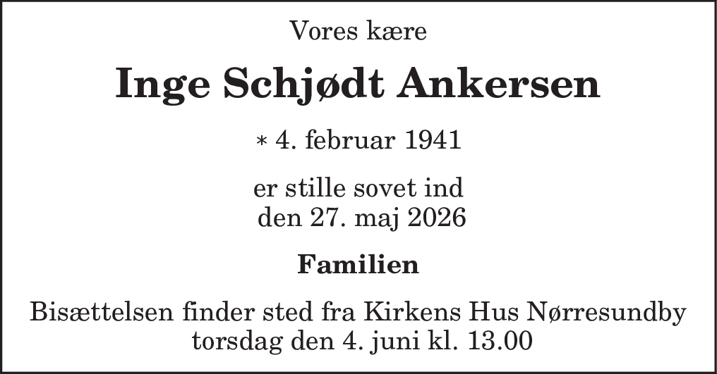 Inge Schjødt Ankersen