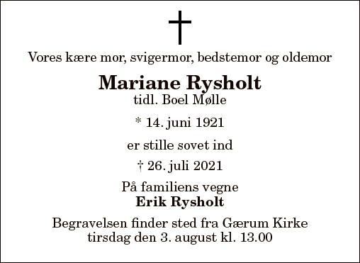 Mariane Rysholt