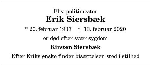 Erik Siersbæk