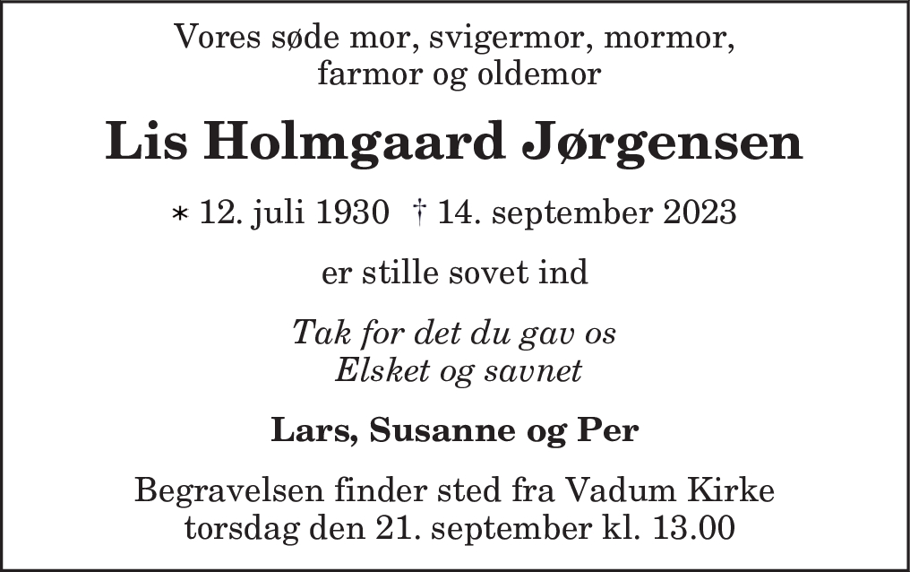 Lis Holmgaard Jørgensen