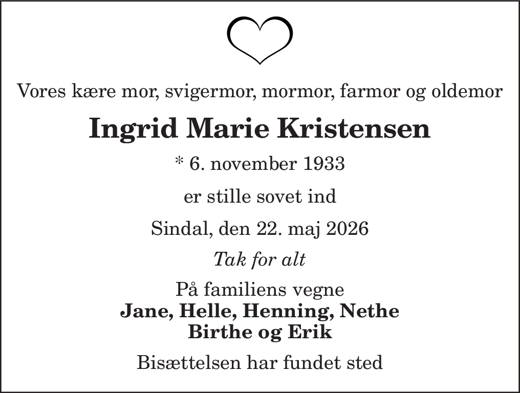 Ingrid Marie Kristensen