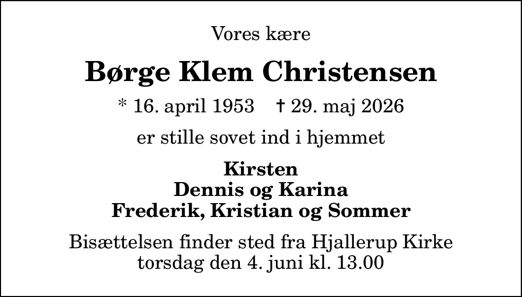 Børge Klem Christensen