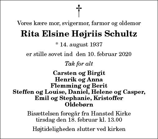 Rita Elsine Højriis Schultz