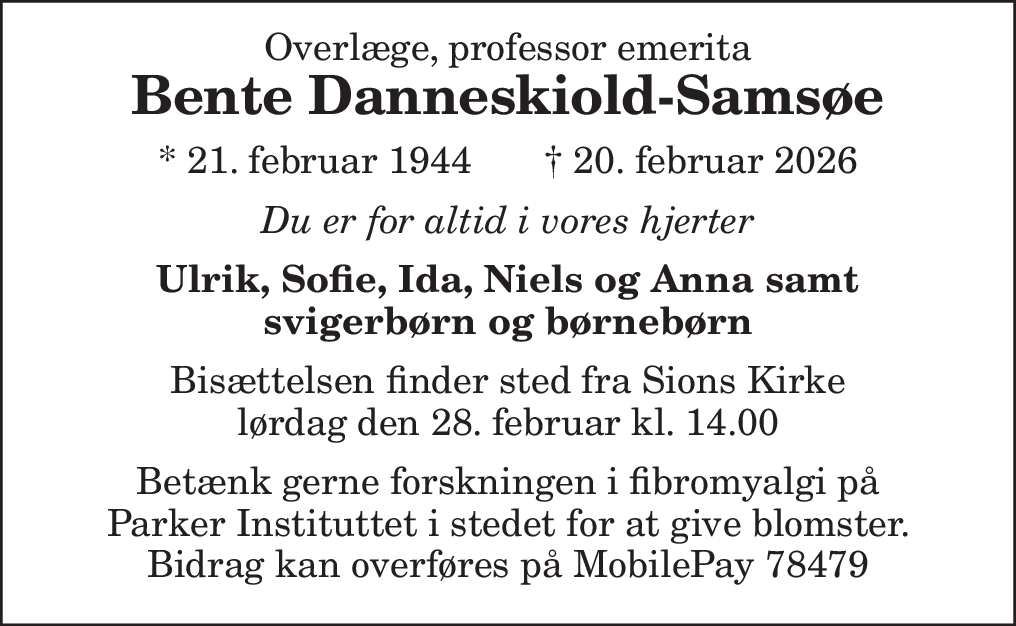 Bente Danneskiold-Samsøe