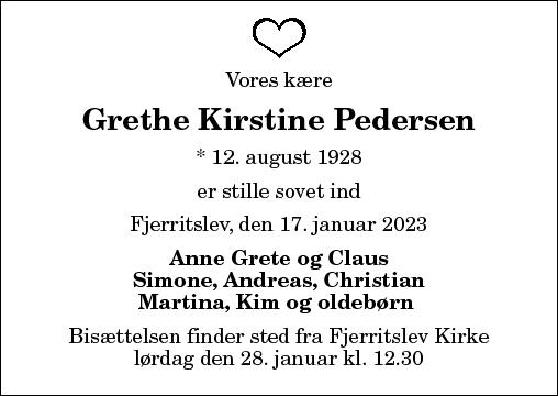 Grethe Kirstine Pedersen
