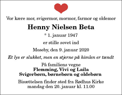Henny Nielsen Beta
