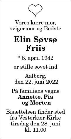 Elin Søvsø Friis