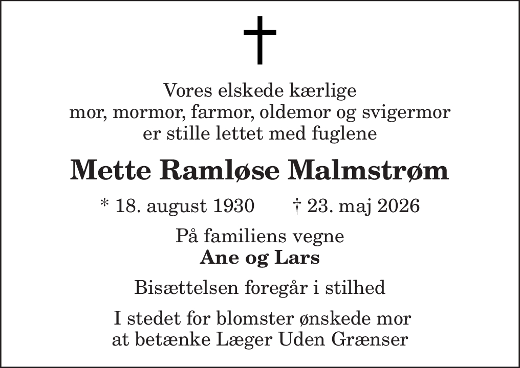 Mette Ramløse Malmstrøm