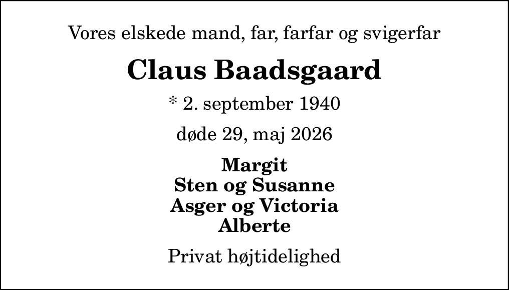 Claus Viggo Baadsgaard