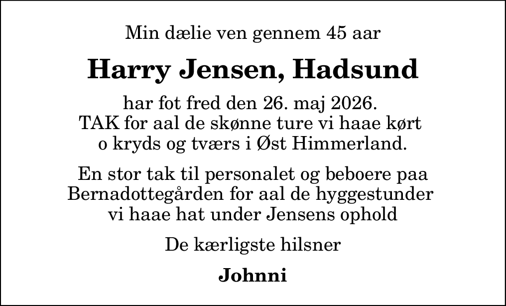 Harry Jensen