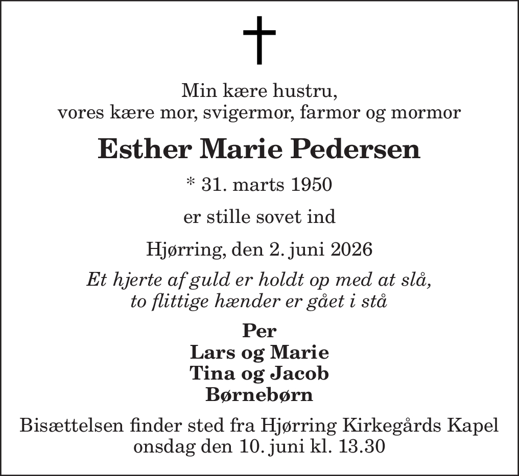 Esther Marie Pedersen