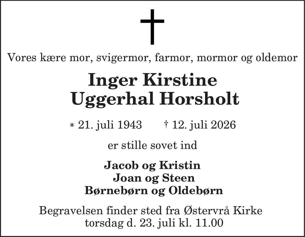 Inger Kirstine Uggerhal Horsholt