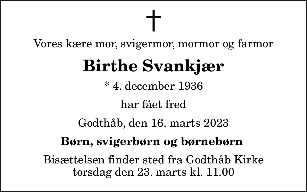 Birthe Margrethe Svankjær
