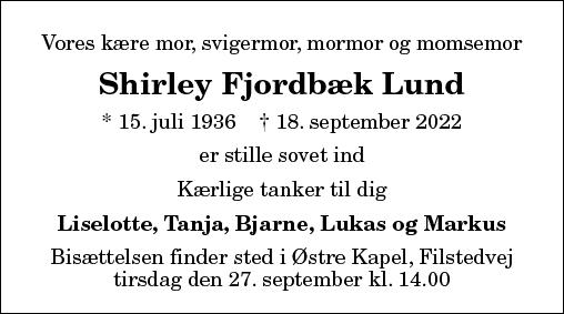 Shirley Fjordbæk Lund