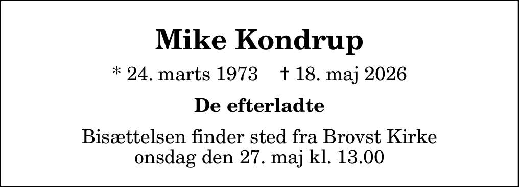 Mike Kondrup