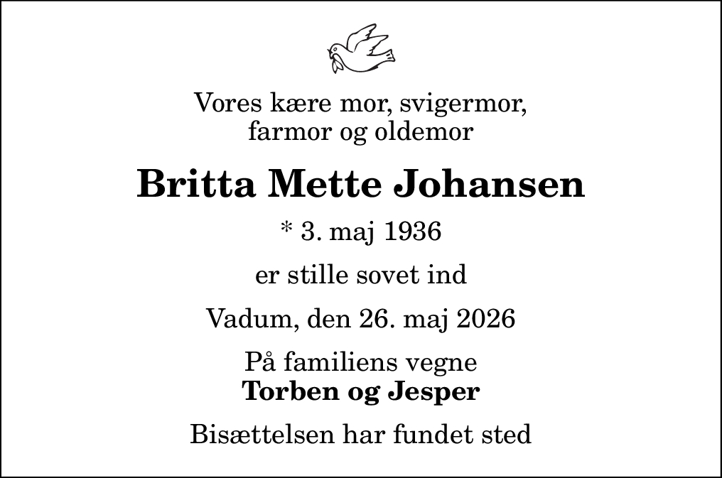 Britta Mette Johansen