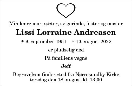 Lissi Lorraine Andreasen