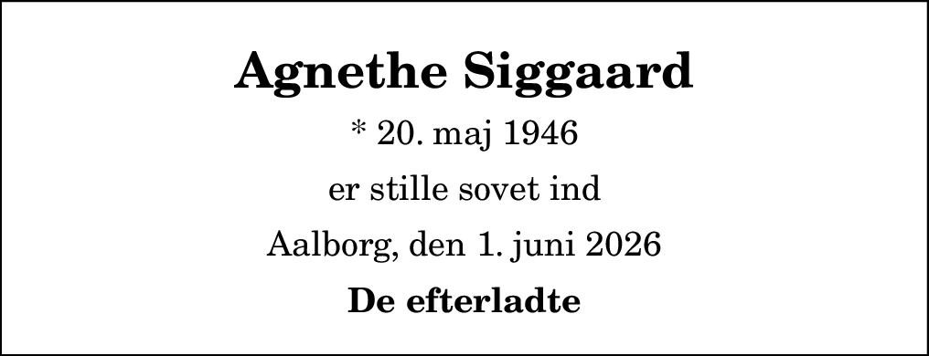 Agnethe Siggaard
