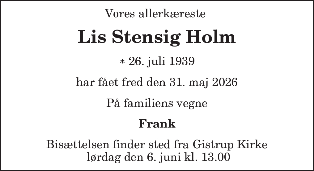 Lis Stensig Holm
